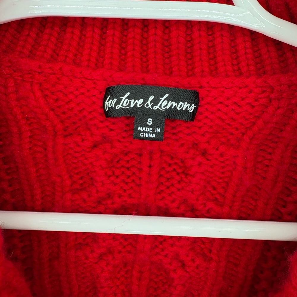 For Love & Lemons Drina Henley Knit Sweater - Picture 14 of 15